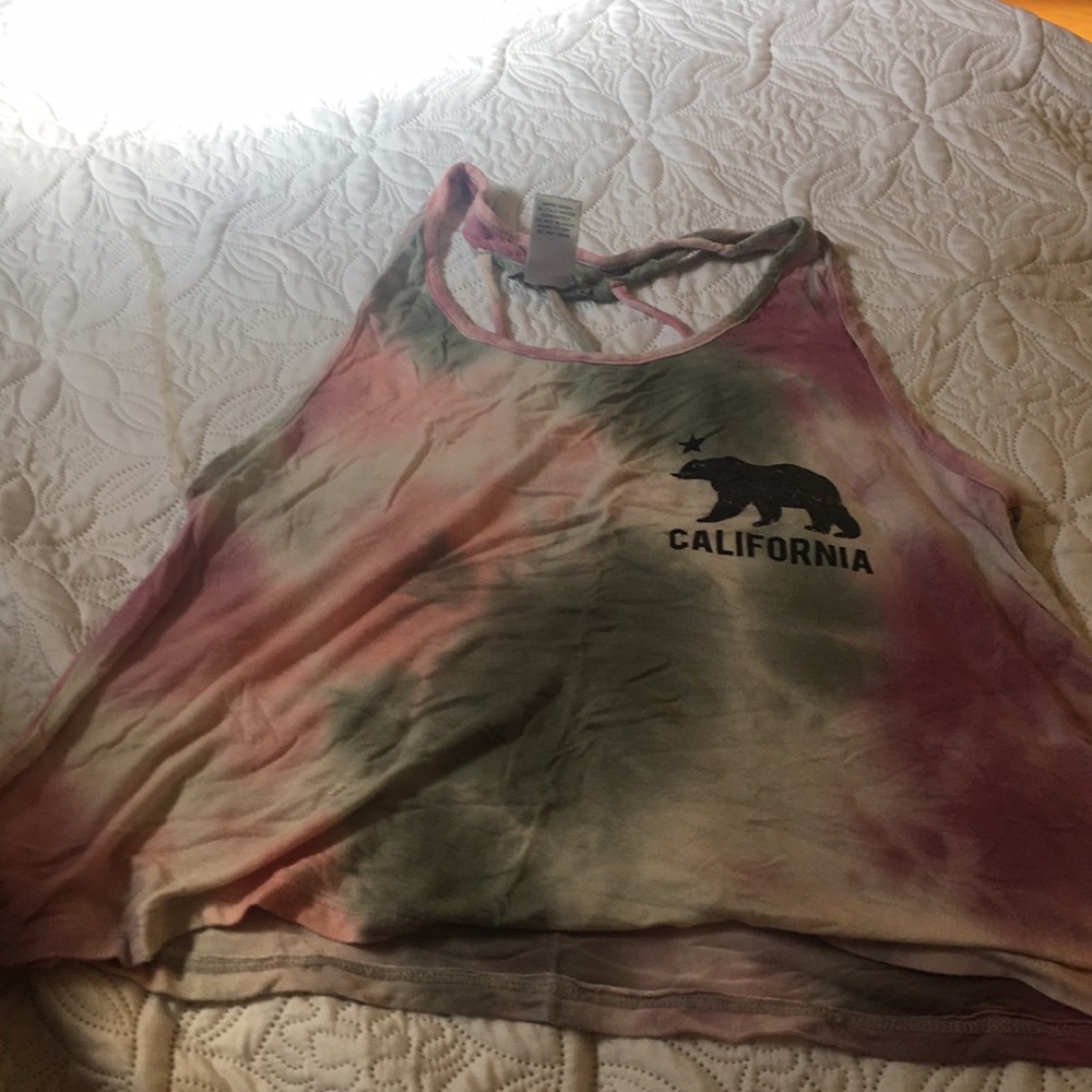 Cropped Tie dye tank